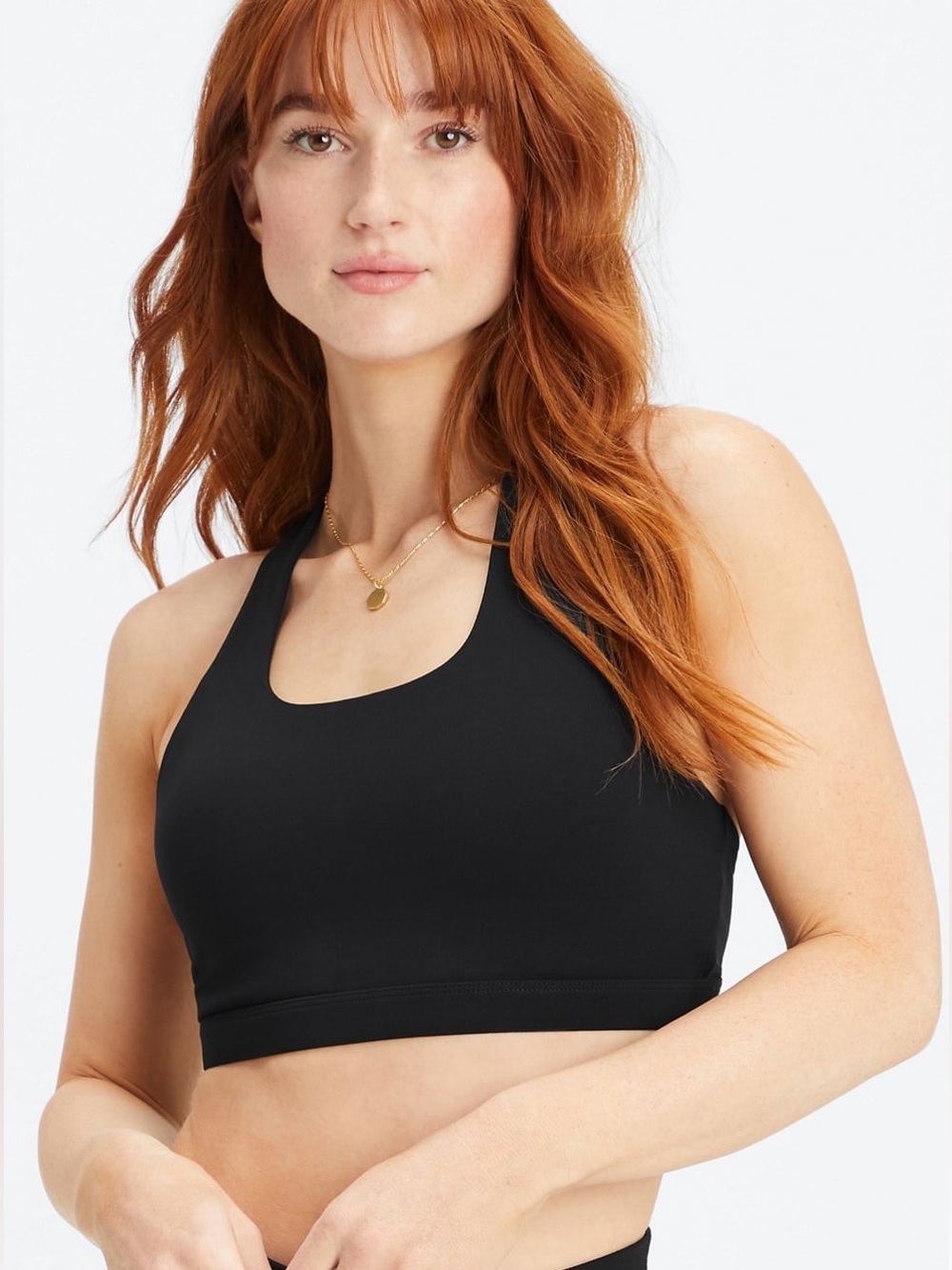 Fabletics Boost Medium Impact Black Sports Bra